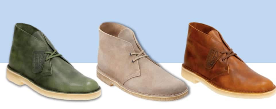 clarks suede boots mens