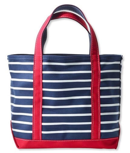 L.L.Bean Sailor Stripe Boat and Tote