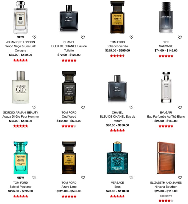Best Selling Cologne At Sephora For Men 2017 2018 Summer Fall 
